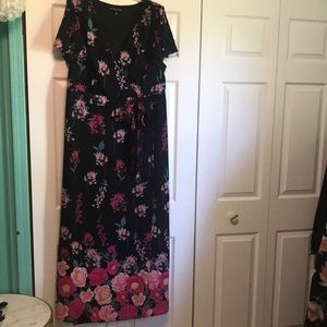 Floral maxi dress from always indigo